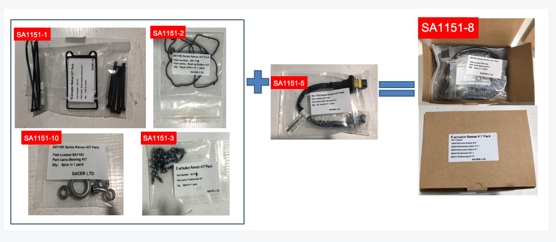 SA1158 HOLSET ACTUATOR REMAN KIT